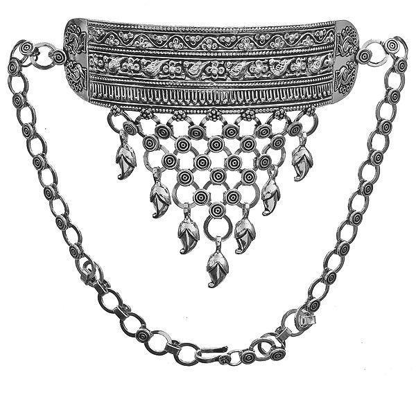 Sterling Chandelier Choker with Buds