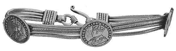 Chain Bracelet with the Coins of Victoria and George V