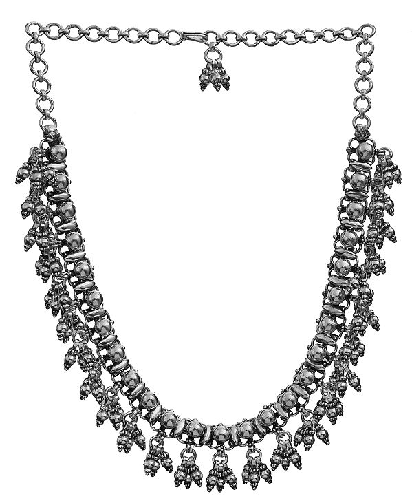 Sterling Necklace with Ghungroos