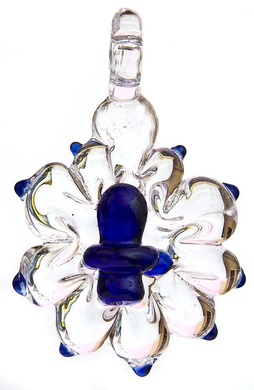 Shiva Linga Pendant (Carved in Glass Crystal)