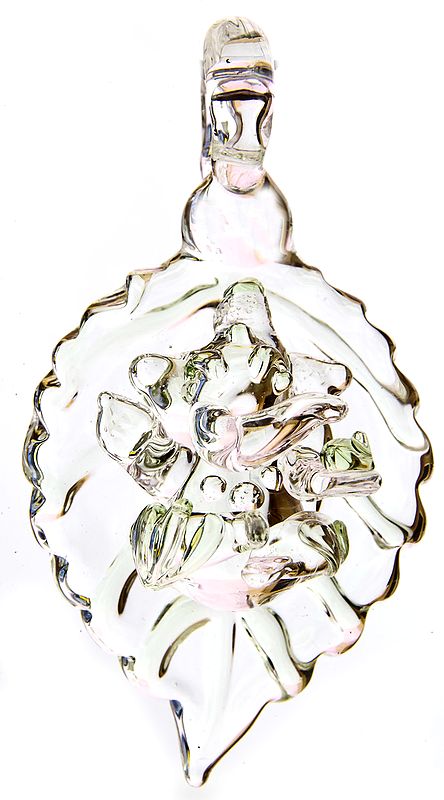 Lord Ganesha Pendant (Carved in Crystal)