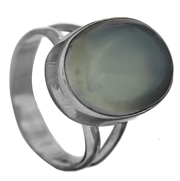 Blue Chalcedony Oval Ring