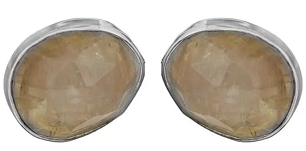 Faceted Rainbow Moonstone Oval Tops