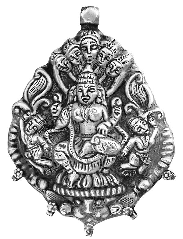 Devi the Great Goddess of India (Sterling Pendant)