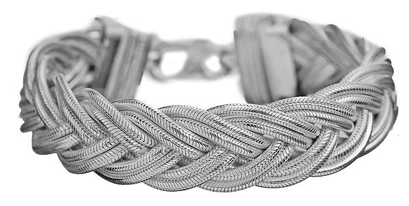 Sterling Knotted Rope Bracelet