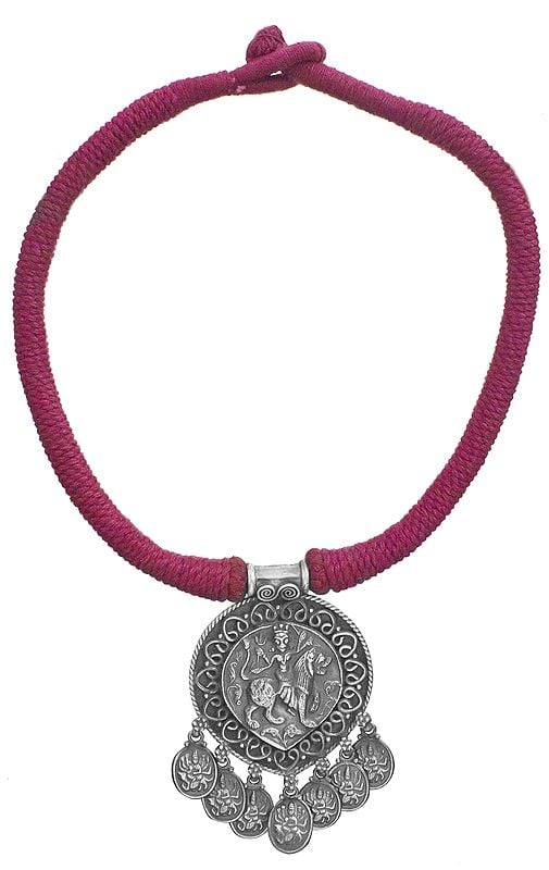 Goddess Durga Cord Ethnic Necklace