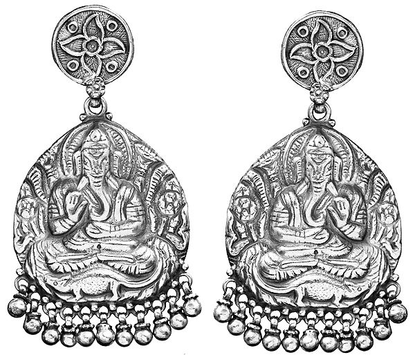 Lord Ganesha Post Earrings