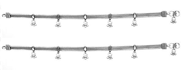 Sterling Anklets with Charm (Price Per Pair)