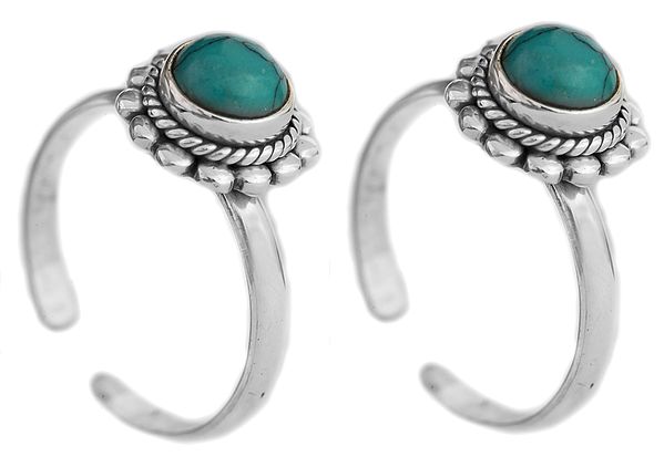 Gemstone Toe Rings (Price Per Pair)