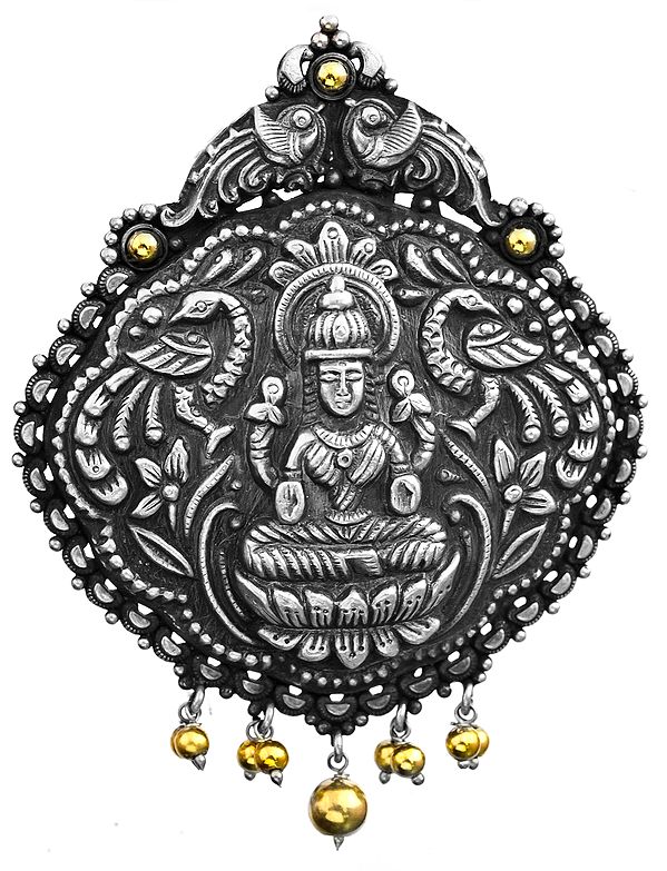 Goddess Lakshmi Pendant (South Indian Temple Jewelry)
