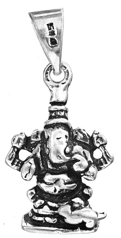 Four Armed Ganesha Pendant