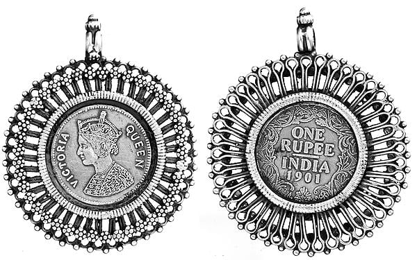 Double-Sided Coin Pendant of Queen Victoria