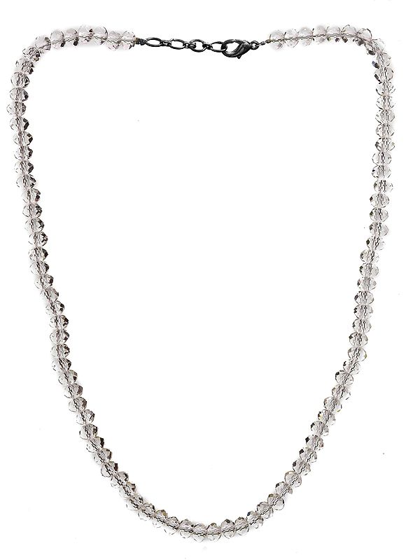 Faceted Faux Crystal Necklace