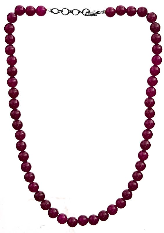 Faux Ruby Necklace