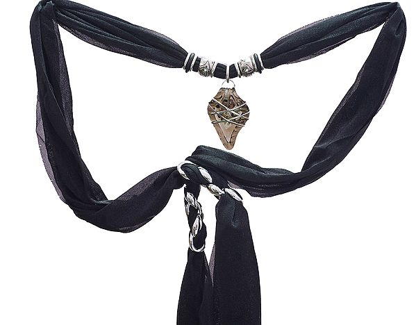 Scarf Necklace with Pendent | Indian Fashion Jewelry