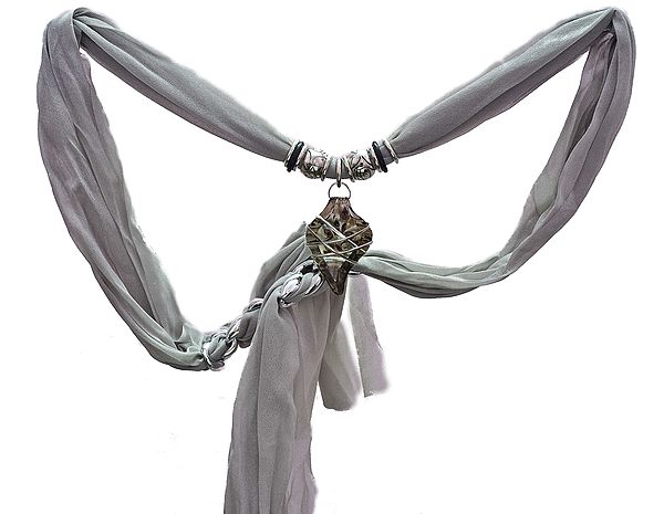 Scarf Necklace with Pendent | Indian Fashion Jewelry