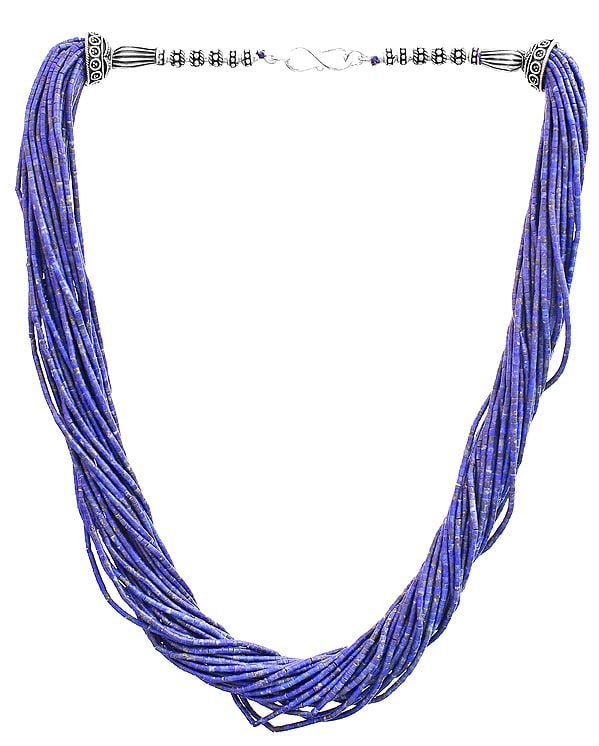 Superfine Bunch Necklace Made with Real Lapis from Afghanistan