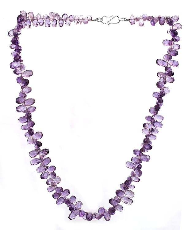 Faceted Amethyst Beaded Necklace