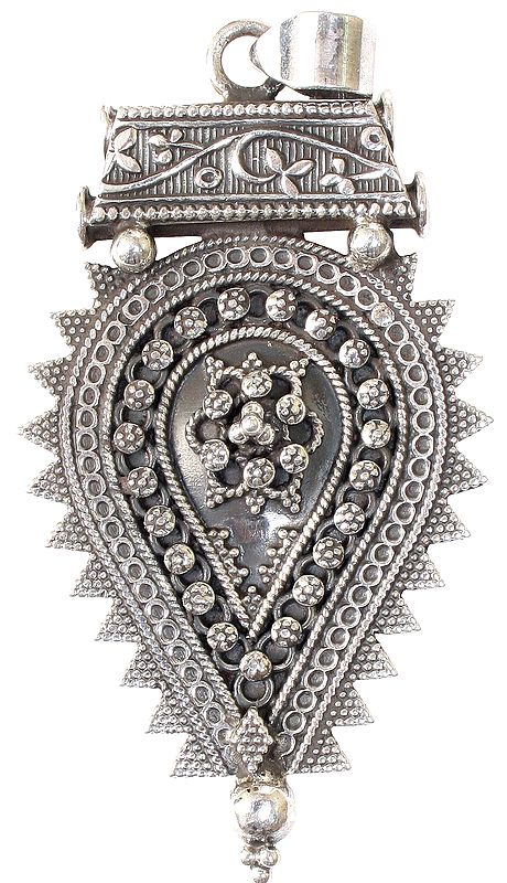 Granulated Handcrafted Pendant (South Indian Temple Jewelry)