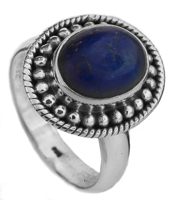Lapis Lazuli Shield Ring