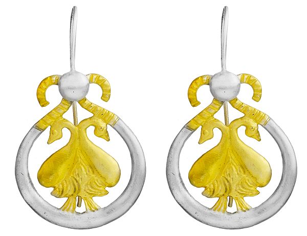 Earrings with Pairs of Swans