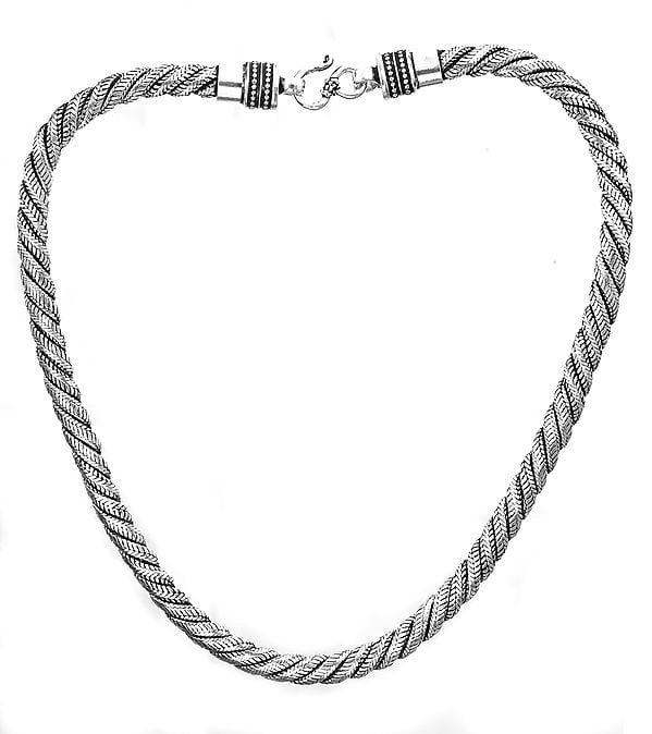 Knotted Rope Snake Chain Necklace