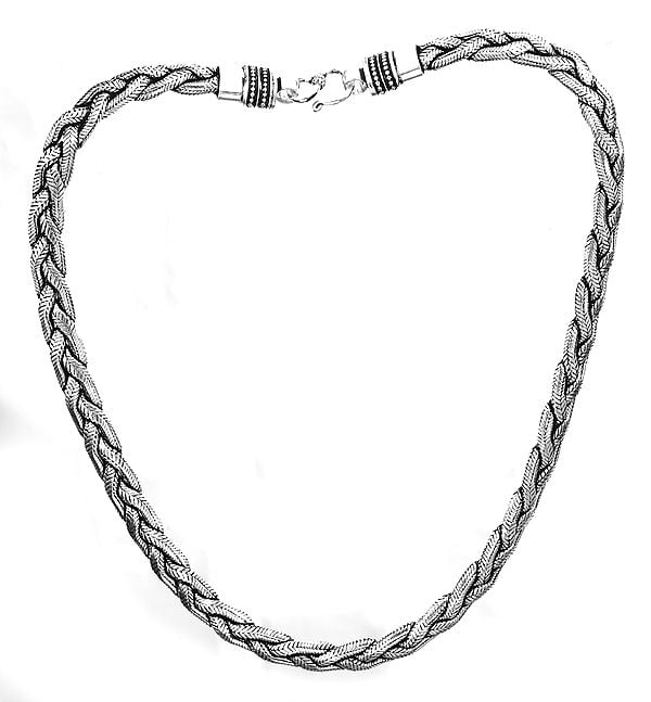 Knotted Rope Snake Chain Necklace