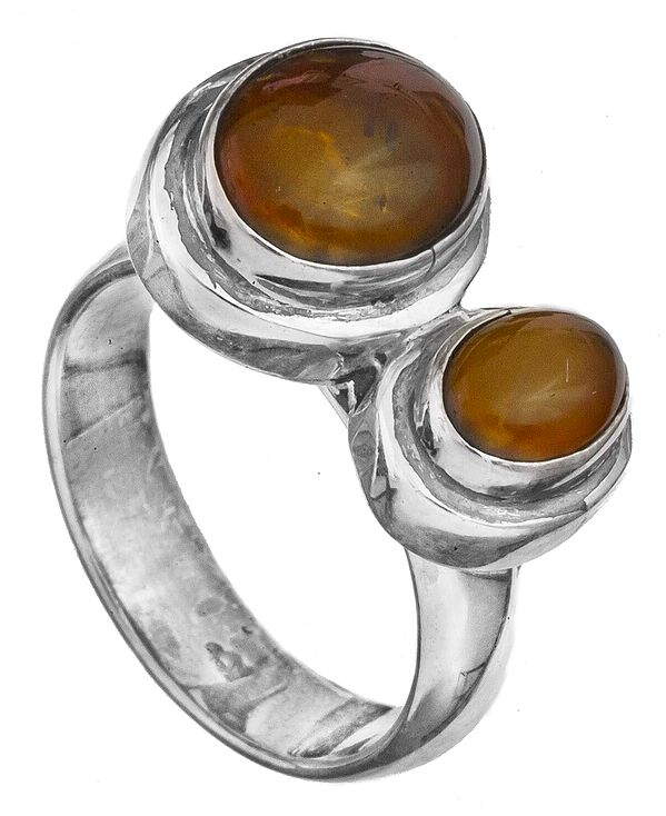 Twin Amber Ring