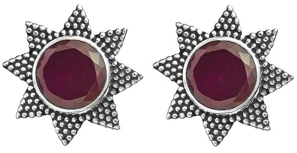 Faceted Ruby Star Tops
