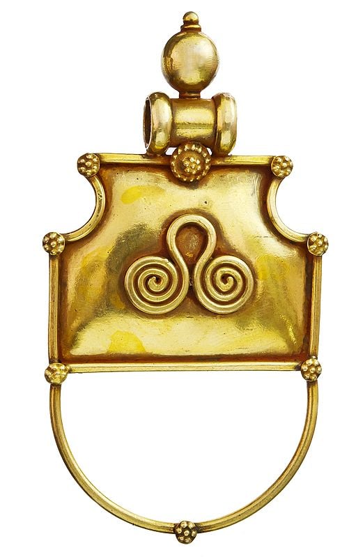 Handcrafted Gold Plated Ethnic Pendant