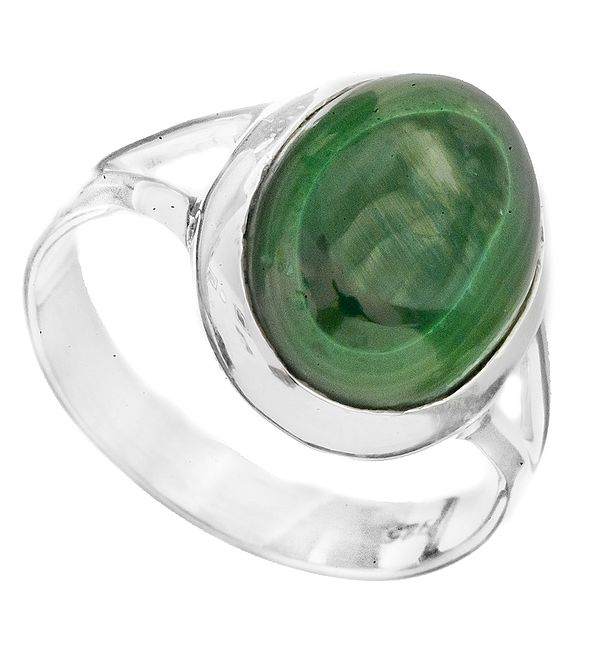 Gemstone Oval Ring | Sterling Silver Jewelry