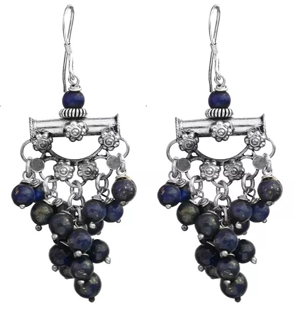 Gemstone Chandelier Earrings | Sterling Silver Jewelry