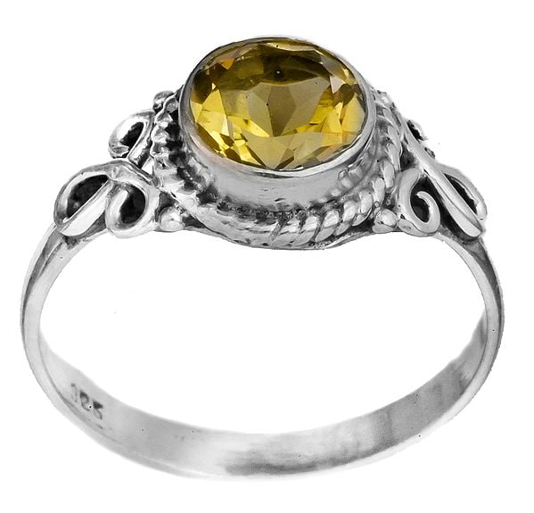 Faceted Gemstone Ring