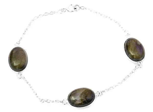 Oval Bracelet with Gems