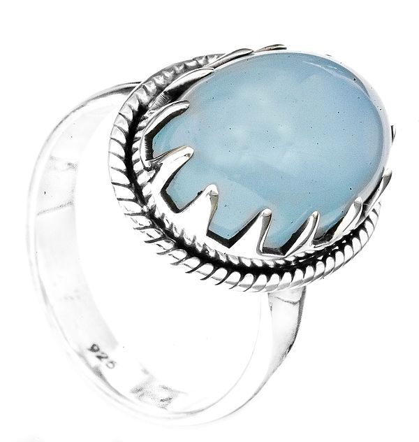 Blue Chalcedony Ring