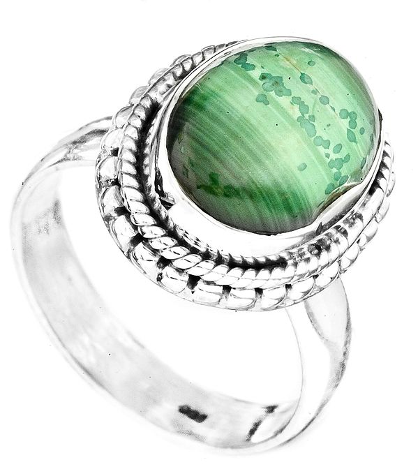 Malachite Ring | Sterling Silver Jewelry