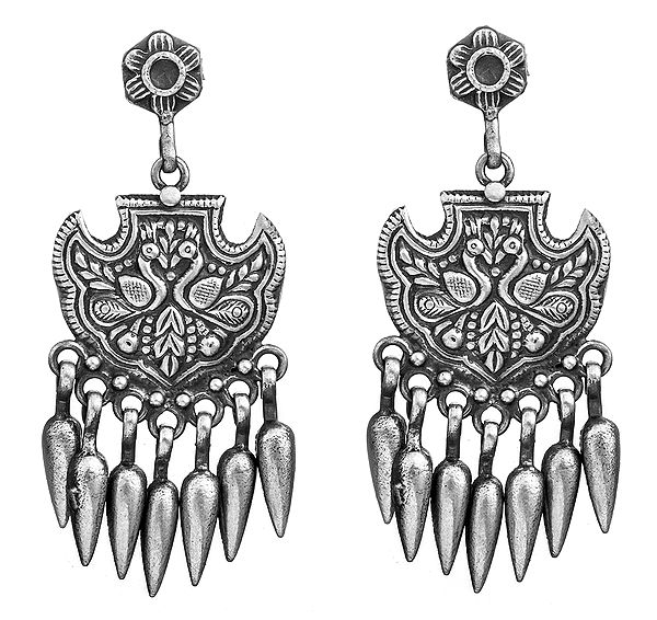 Peacock Chandelier Earrings