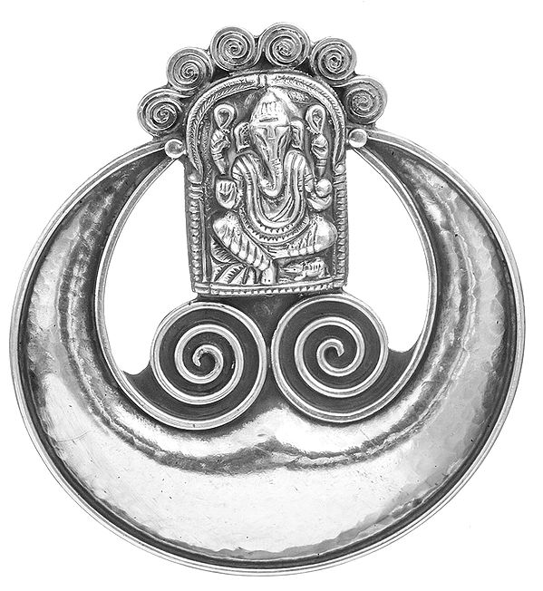 Shri Ganesha Dimple Pendant with Spiral