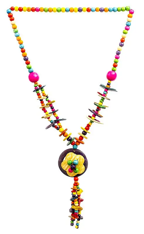 Multicolor Beaded Floral Necklace