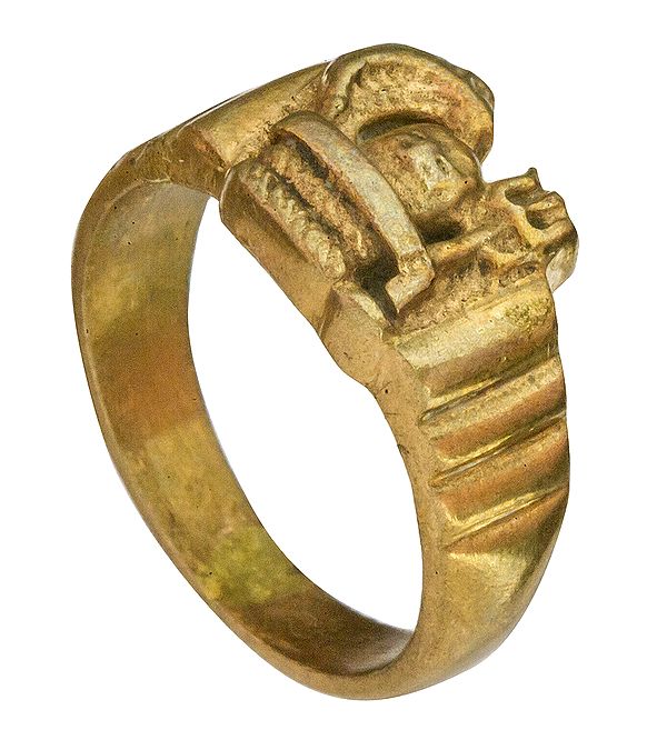 Shiva Linga Trident Ring