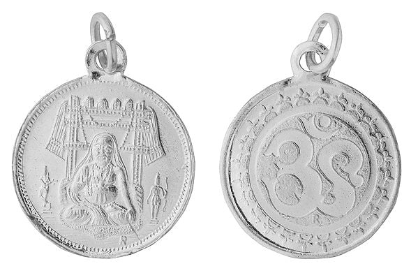 Raghavendrar Pendant With OM on the (Two Sided Pendant)