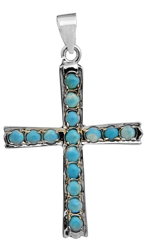 Turquoise Cross Pendant