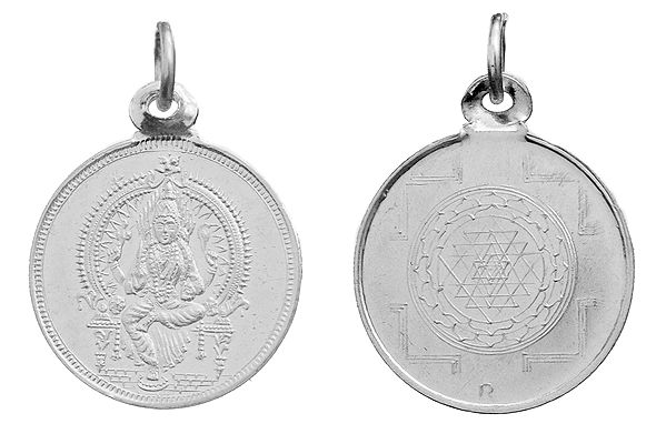 Mariamman Pendant with Yantra on Reverse (Two Sided Pendant)