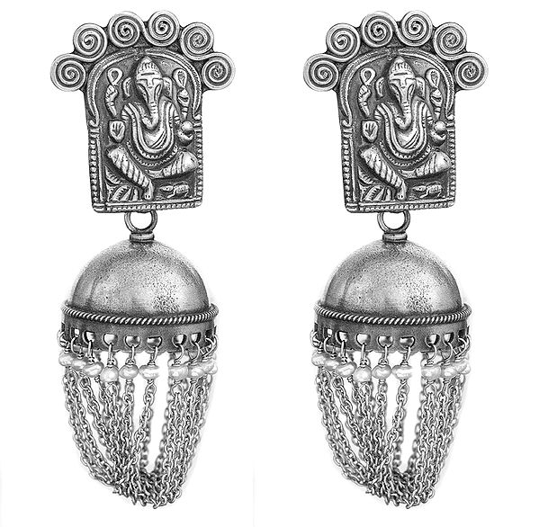 Lord Ganesha Shower Earrings