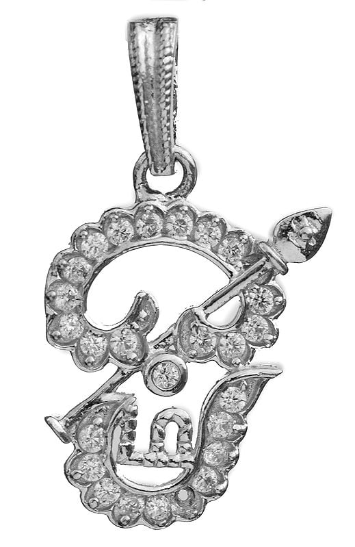 Tamil OM (AUM) Pendant with the Spear of Murugan