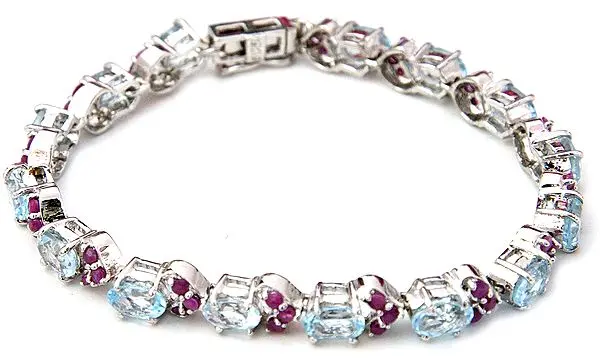 Clustered Rubies Bracelet