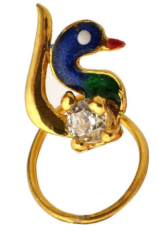 Peacock Nose Ring
