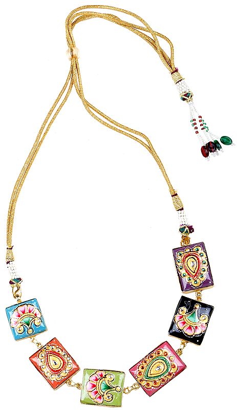 Multicolor Meenakari Hand-crafted Necklace from Jharkhand