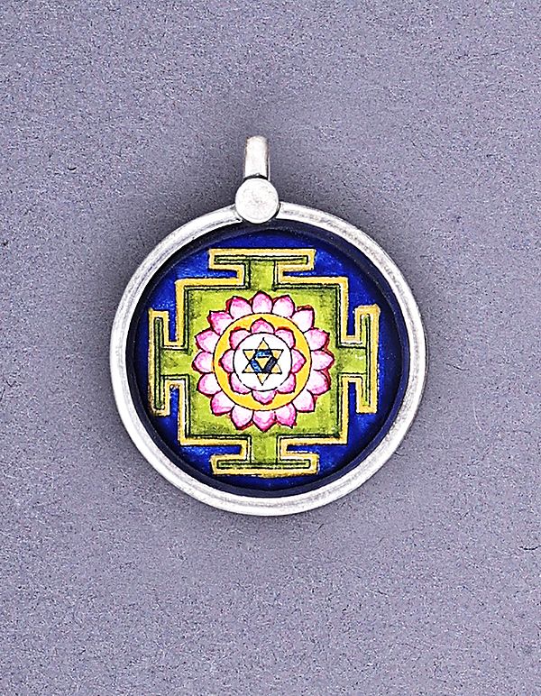Sterling Silver Pendant with Yantra