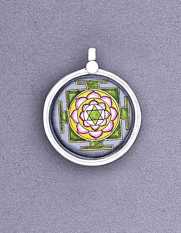 Sterling Silver Pendant with Yantra